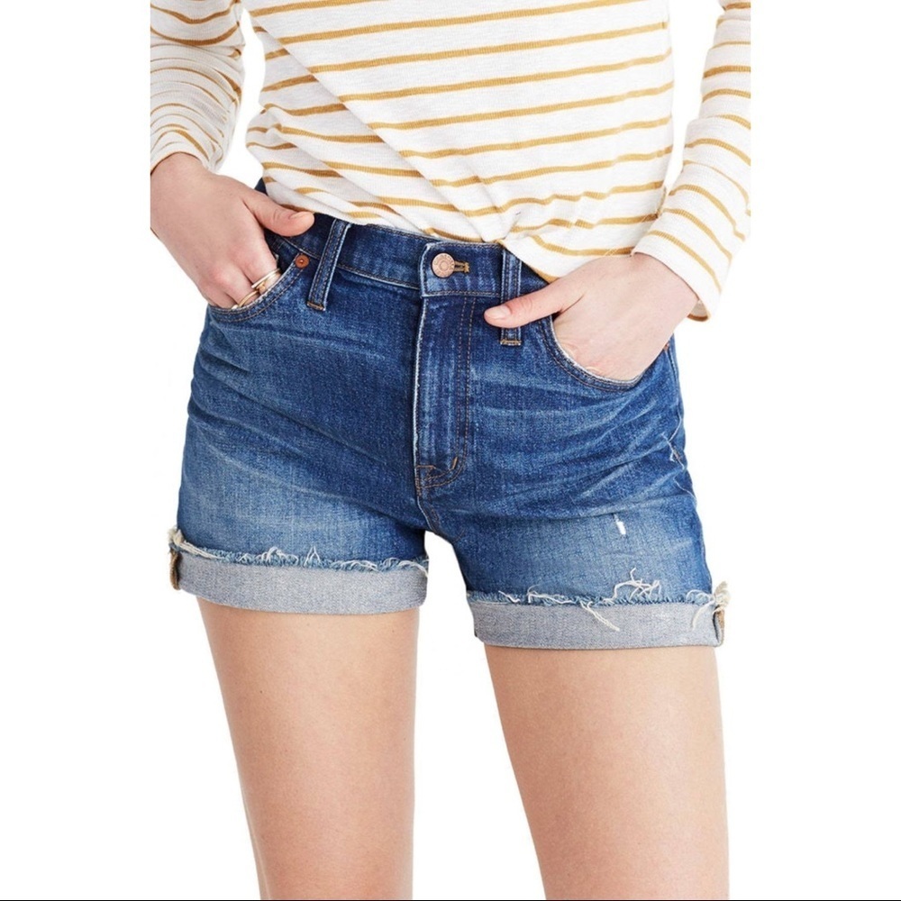 Madewell High Rise‎ Cutoff Denim Shorts